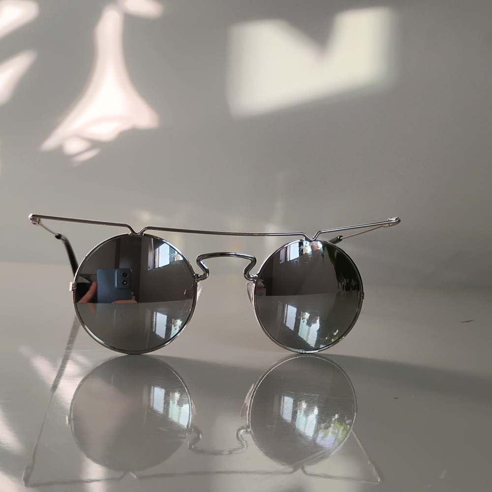 Round Silver Sunglasses